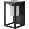 Image de Lucande LED Applique Murale Solaire Tilena (Moderne) en Noir Aluminium, Lampe Borne Lumineuse Exterieur Eclairage Jardin