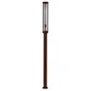 Image de Lucande Lampadaire extérieur Alivaro à intensité variable (Moderne) en Marron Aluminium (1 lampe,à E27), Candélabre luminaire d’extérieur