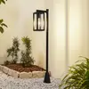 Image de Lucande, borne lumineuse Siveta, hauteur 100 cm, noir, E27, IP65