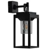 Image de Lucande Applique Exterieur Milanka à intensité variable (Moderne) en Noir Aluminium (1 lampe,à E27), Murale Luminaire Lampe Jardin Eclairage
