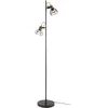 Image de Lindby Lampadaire Arinthea (Traditionnel) en Noir Métal e. a. pour Salon & Salle à manger (à 2 lampes, E14) Sur Pied Lampe a de Sol