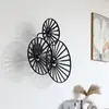 Image de Lindby applique murale Evandor, noir, bambou, 3 lampes à E27