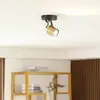 Image de Lindby spot pour plafond Sylveria, 1.flg., noir/or, fer