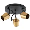 Image de Lindby Spot Sylveria à intensité variable (Moderne) en Doré Métal e. a. pour Salon & Salle manger (à 3 lampes, GU10) Lampe encastrable plafonnier applique
