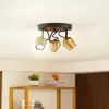 Image de Lindby spot pour plafond Sylveria, 3 lampes, noir/or, fer