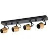 Image de Lindby Sylveria Projecteur à 4 points Style moderne pour salon, salle à manger, laiton, or, métal, GU10