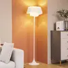 Image de Lindby lampe sur pied Eryndor, blanc, textile, Ø 47 cm, E27