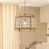 Image de Lindby suspension Liriana, bambou, fer, Ø 45 cm, E27