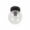 Image de Lucande Plafonnier Salle De Bain Badolo à intensité variable en Noir Verre e. a. pour de bain (1 lampe,à E14), WC Luminaire Lampe Plafond Eclerage