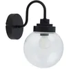 Image de Lucande Applique Murale Badolo à intensité variable en Noir Métal e. a. pour Salle de bain (1 lampe,à E14), Luminaire salle Lampe WC