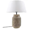 Image de Lindby Lampe à poser Aelith (Traditionnel) en Gris Textile e. a. pour Salon & Salle manger (1 lampe,à E27),