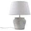 Image de Lindby Lampe à poser Aelith (Traditionnel) en Blanc Textile e. a. pour Salon & Salle manger (1 lampe,à E27),