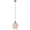 Image de Lindby Suspension en verre Drakar à intensité variable (Antique, Classic) Beige Verre e. a. pour Salon & Salle manger (1 lampe,à E27) Luminaire Lampe plafond