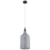 Image de Lindby Suspension en verre Drakar à intensité variable (Antique, Classic) Gris Verre e. a. pour Salon & Salle manger (1 lampe,à E27) Luminaire Lampe plafond Plafonnier