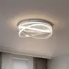 Image de Lucande Plafonnier LED Aldric, blanc, aluminium, Ø 45 cm