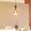 Image de Lucande Lampe à suspendre Lyrisa, à 1 lampe, couleur cuivre, verre, 22cm