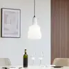 Image de Lindby suspension Belarion, opale, à 1 lampe, verre, Ø 23 cm