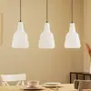 Image de Lindby suspension Belarion, opale, 3 lampes, verre, Ø 23 cm