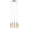 Image de Lucande Suspension en verre Freylin à intensité variable (Antique, Classic) Beige Verre e. a. pour Salon & Salle manger (à 5 lampes G9) Luminaire Lampe plafond