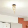 Image de Lucande plafonnier Freylin, à 3 lampes, ambre, verre, 15 cm