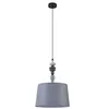 Image de Lindby Suspension en Tissu Haldorin à intensité variable (Traditionnel) e. a. pour Salon & Salle manger (1 lampe,à E27), Luminaire Lampe plafond Plafonnier Suspendue