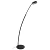 Image de Lucande LED Lampadaire Boga à intensité variable (Moderne) en Noir Métal e. a. pour Salon & Salle manger (1 lampe,à), arqué lampadaire arc lampe sur pied de salon