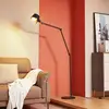 Image de Lucande lampe sur pied Silka, hauteur 216 cm, noir, métal