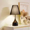 Image de Lucande lampe à poser Luoti, noir, textile, hauteur 57 cm