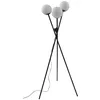 Image de Lucande Lampadaire Visata (Moderne) en Noir Métal e. a. pour Salon & Salle à manger (à 3 lampes, G9) lampadaire éclairage indirect lampe salon