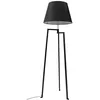 Image de Lucande Lampadaire Amona en Noir Métal e. a. pour Salon & Salle à manger (1 lampe,à E27), lampadaire éclairage indirect lampe salon