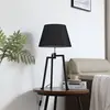 Image de Lucande lampe à poser Amona, noir, textile, 69 cm, tripode