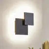 Image de Applique murale LED Lucande Elrik, noir, hauteur 27 cm, métal