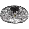 Image de Lindby Plafonnier Kaviya à intensité variable (Moderne) en Noir Métal e. a. pour Salon & Salle manger (1 lampe,à E27), Luminaire Lampe Plafond Eclerage Eclairage Interieur