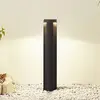 Image de Lucande, borne lumineuse LED Raiku, noire, aluminium, 65 cm