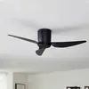 Image de Ventilateur de plafond Lindby Aulo, noir, DC, silencieux, Ø 123 cm