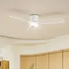 Image de Ventilateur de plafond LED intelligent Lucande Moneno, blanc, DC, Tuya
