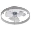 Image de Lindby LED Ventilateur de plafond avec lampe Momitu à intensité variable (Moderne) en Blanc Aluminium e. a. pour Salon & Salle manger,