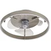 Image de Lindby LED Ventilateur de plafond avec lampe Momitu à intensité variable (Moderne) en Gris Aluminium e. a. pour Salon & Salle manger,
