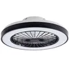 Image de Lindby LED Ventilateur de plafond avec lampe Teleo à intensité variable (Moderne) en Noir e. a. pour Salon & Salle manger (1 lampe,à),