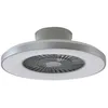 Image de Lindby LED Ventilateur de plafond avec lampe Paavo à intensité variable (Moderne) en Gris e. a. pour Salon & Salle manger (1 lampe,à),
