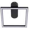 Image de Lindby LED Plafonnier Yulla (Moderne) en Noir Aluminium e. a. pour Salon & Salle à manger (1 lampe,à), Eclairage Lampe Luminaire Plafond Eclerage Interieur