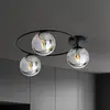 Image de Euluna Plafonnier Ascella, à 3 lampes, noir/graphite