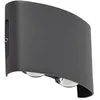 Image de Lindby LED Applique Exterieur Ithan (Moderne) en Noir Aluminium (à 2 lampes,), Murale Luminaire Lampe Jardin Eclairage d’exterieur