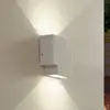 Image de Lindby, applique d'extérieur LED Fendir, blanc, aluminium, 10,5 cm