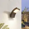 Image de Applique d'extérieur LED Lindby Radane, gris foncé, angulaire, IP54