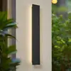 Image de Lucande, applique d'extérieur LED Melira, longueur 60 cm, anthracite