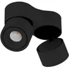 Image de Arcchio LED Plafonnier Rotari à intensité variable (Moderne) en Noir Aluminium e. a. pour Salon & Salle manger (à 2 lampes,), Luminaire Lampe Plafond Eclerage Eclairage Interieur