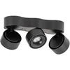 Image de Arcchio LED Plafonnier Rotari à intensité variable (Moderne) en Noir Aluminium e. a. pour Salon & Salle manger (à 3 lampes,), Eclairage Lampe Luminaire Plafond Eclerage