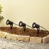 Image de Lampe sur piquet Thorgal de Lindby, Ø 9,8 cm, noire, lot de 3