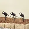 Image de Lampe sur piquet Thorgal de Lindby, Ø 6 cm, noire, lot de 3